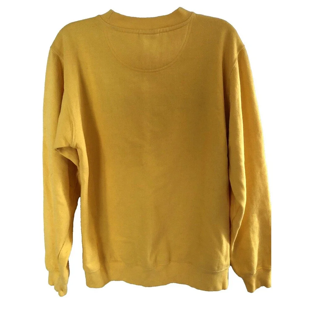Vintage Active Los Angeles Lakers Crew Sweatshirt Yellow Embroidered Logo Y2K